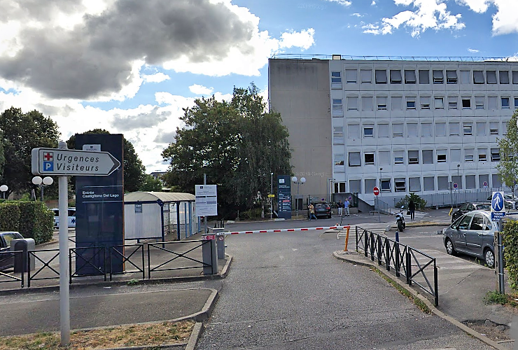 Le drame s'est produit sur le parking de l'hôpital - Illustration © Google Maps
