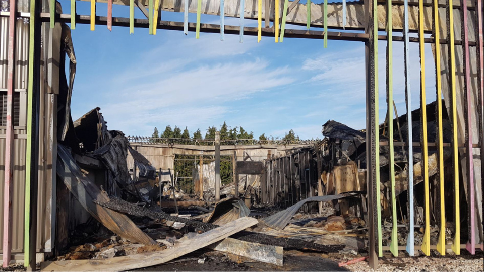 Eure : un incendie embrase le centre de loisirs de Vexin-sur-Epte, aucune victime n'est à déplorer mais les dégâts sont importants