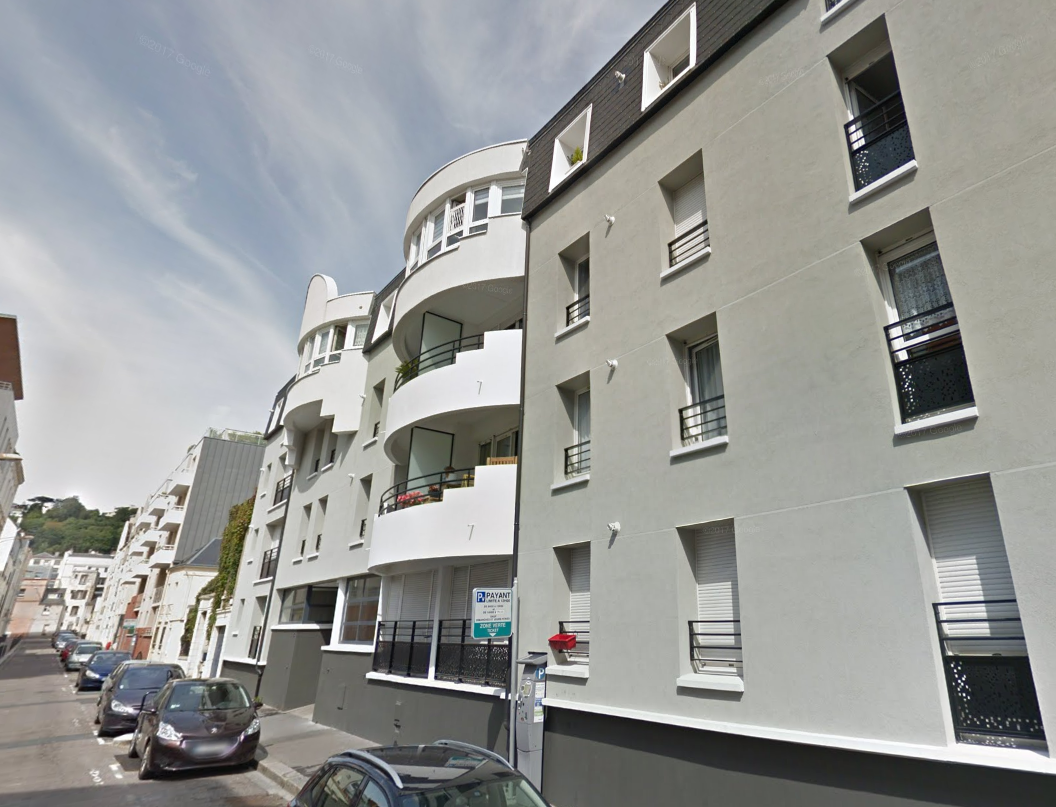 La sexagénaire est tombée du troisième étage de l'immeuble où elle habitait, rue Lemaistre - Illustration © Google Maps