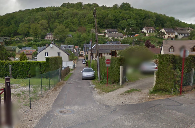 Le sentier du Bois-des-Dames - illustration @ Google Maps