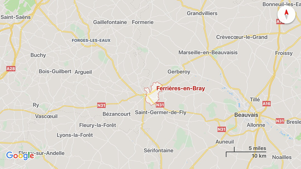 Une femme grièvement blessée dans un face-à-face route de Gerberoy à Ferrières-en-Bray 