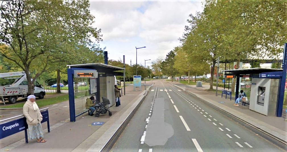 Les policiers procédaient à un contrôle à la station Teor, rue François-Couperin, sur les Hauts-de-Rouen