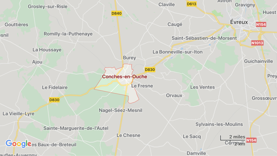 Eure : un motard hospitalisé en urgence absolue, victime d’un accident à Conches-en-Ouche 