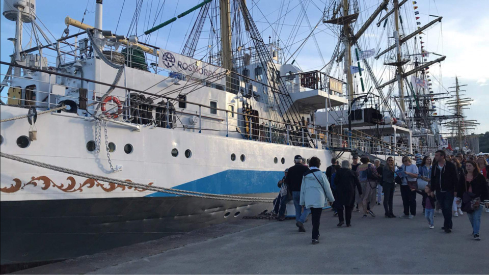 Pincipe de précaution oblige, le préfet a fait évacuer les visiteurs présents sur les quais où sont amarrés les navire de l'Armada - Illustration © Maxime/infonormandie