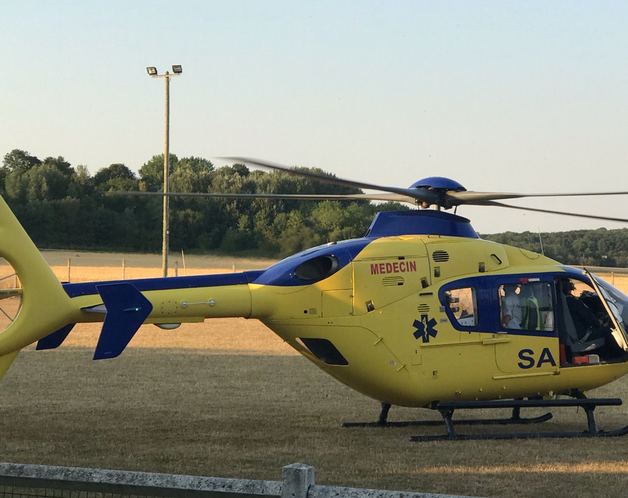 Le blessé a été pris en charge à bord de l’hélicoptère du SAMU 76 - illustration @ infonormandie