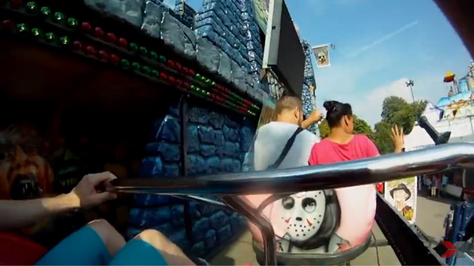 Le wagonnet a décroché dans un virage - illustration @youtube