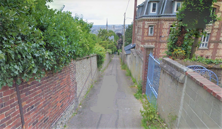 Les deux jeunes gens ont déclaré avoir été agressé alors qu'ils remontaient le sentier de la Côte Blanche pour rejoindre la route de Neufchâtel - Illustration © Google Maps