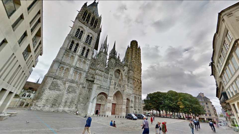 Le jeune couple a été agressé solace de la cathédrale - illustration @ Google Maps