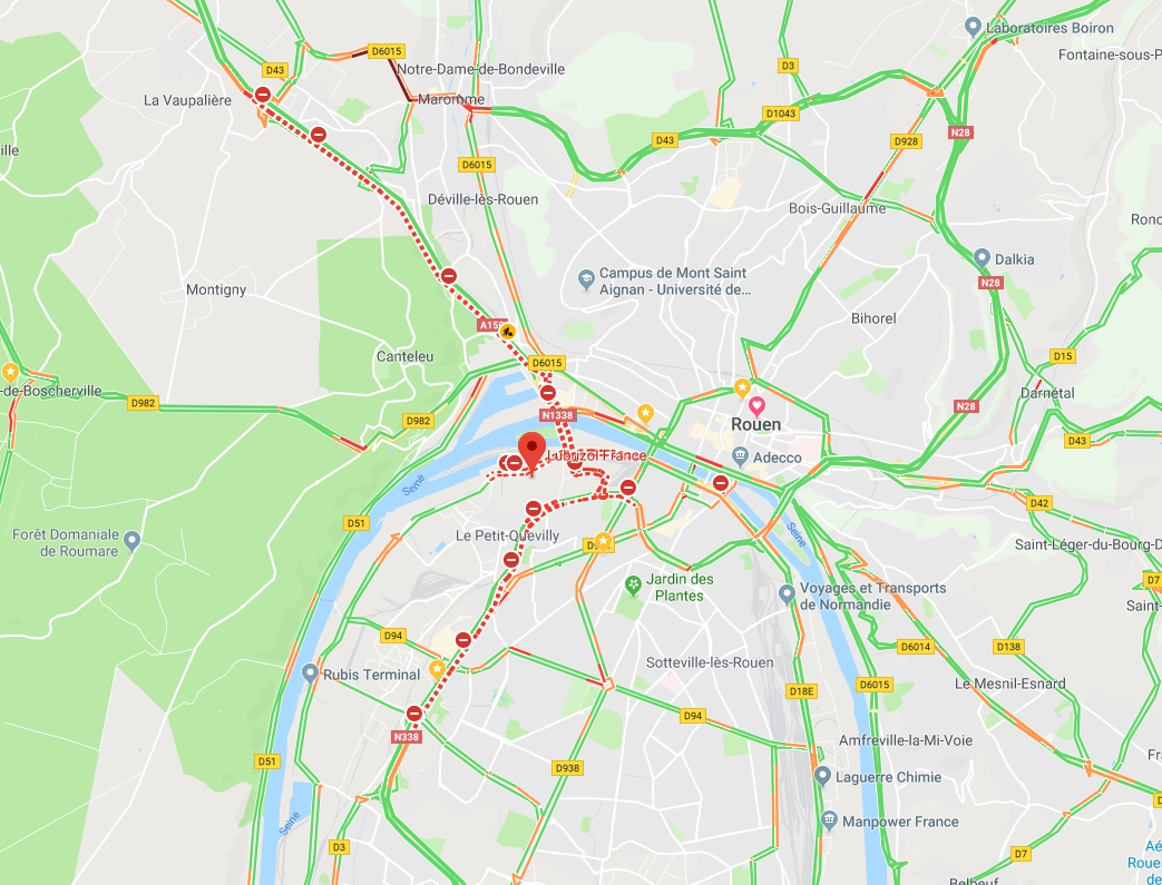 rouen carte Incendie chez Lubrizol à Rouen : quelles sont les routes fermées rouen carte Incendie chez Lubrizol à Rouen : quelles sont les routes fermées