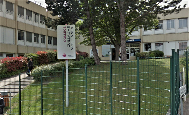 Le collège Guillaume Apollinaire à Plaisir - illustration © Google Maps