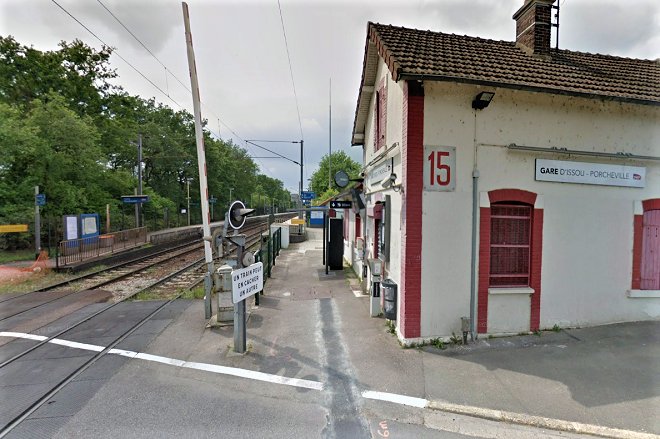 La gare d'Issou - Porcheville - Illustration