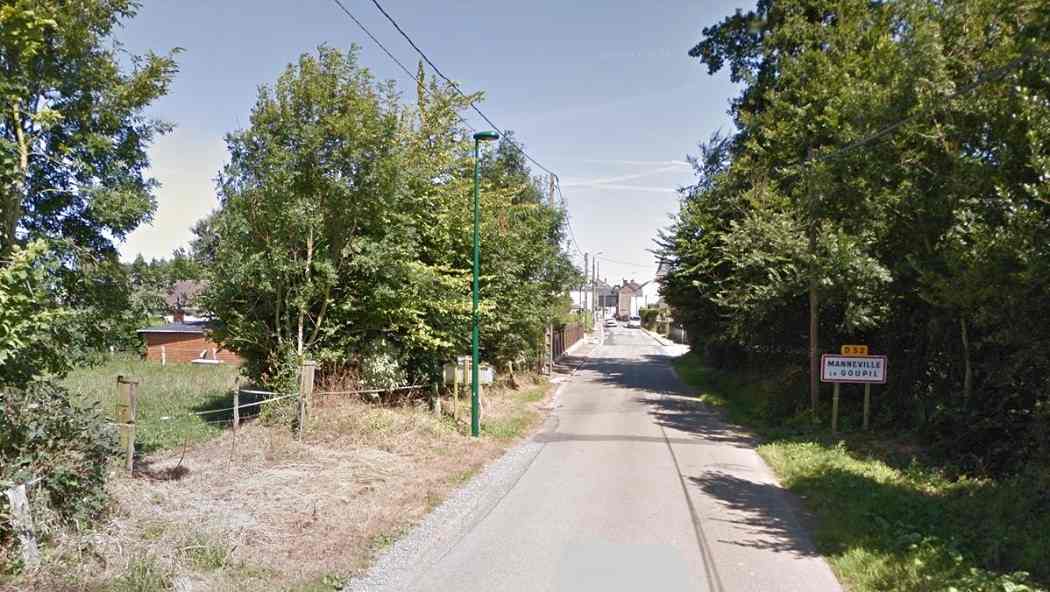 Le trou s’est formé à cinq mètres environ de la route des Hêtres, au niveau du numéro 179 à l'entrée de la commune - illustration @ Google Maps