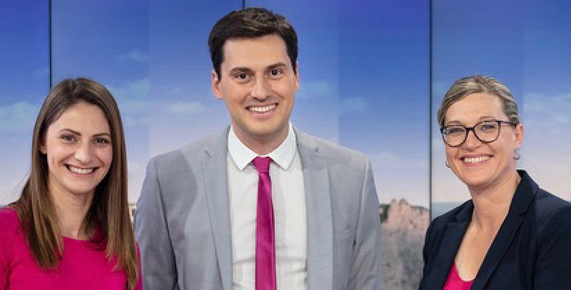 Bénédicte Drouet, Frédéric Nicolas et Emilie Leconte (de g. à d.)