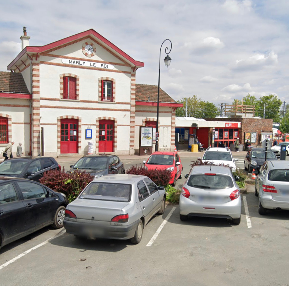 Place de la Gare à Marly-le-Roi - illustration @ Google Maps