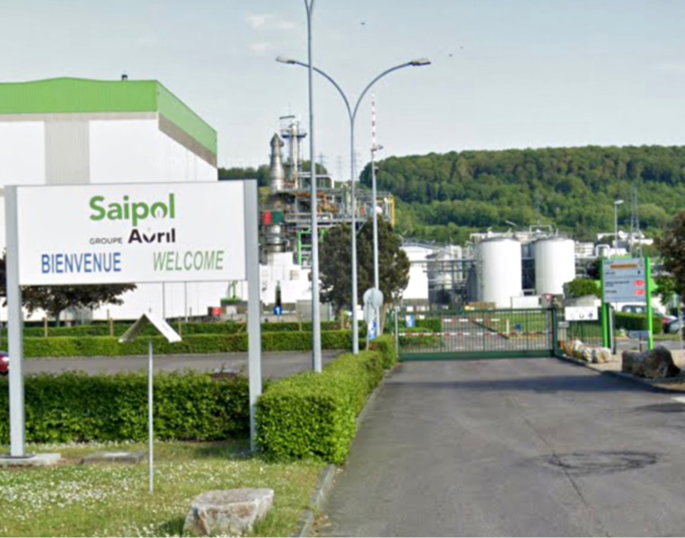 L'une Saipol produit de l'huile pour carburant et des aliments pour animaux - Illustration © Google Maps