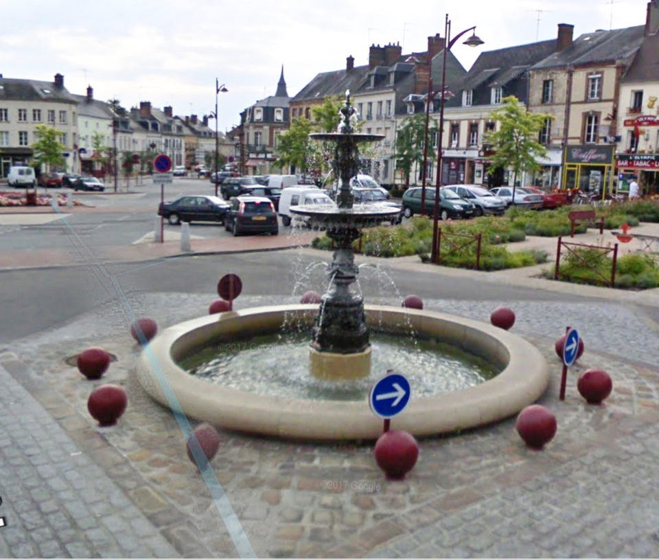 Le centre ville de Breteuil