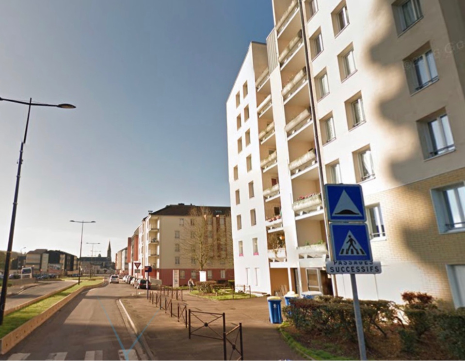 Le jeune homme a chuté du deuxième étage d’un immeuble rue Paul-Painlevé - Illustration @ Google Maps