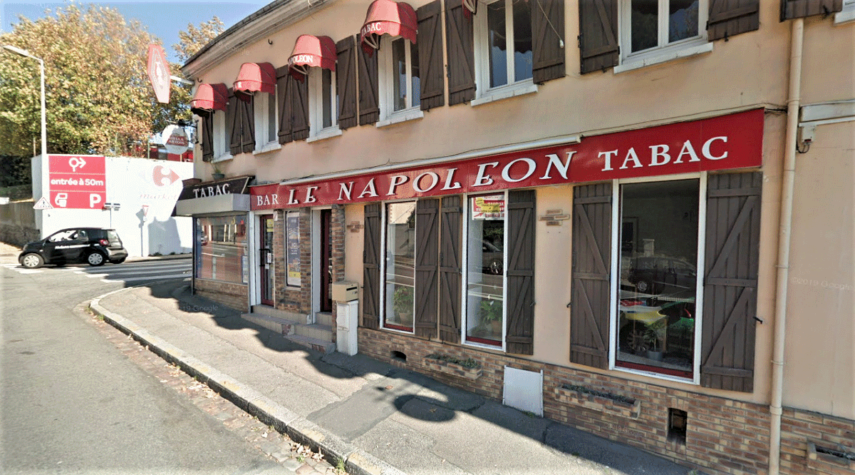 Le Napoléon est situé à l'angle des rues Clément Marical et du Docteur de Boissière, dans le quartier de Sanvi - Illustration © Google Maps