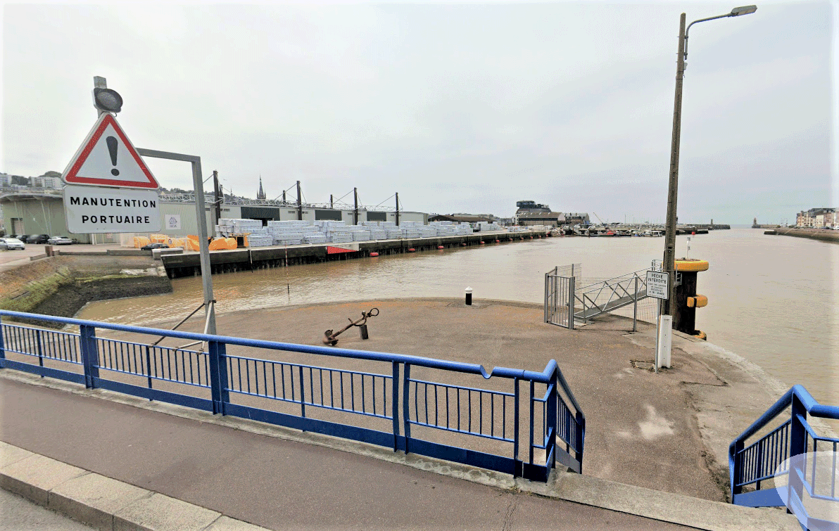 Les migrants voulaient rejoindre l'Angleterre via le bateau - Illustration © Google Maps