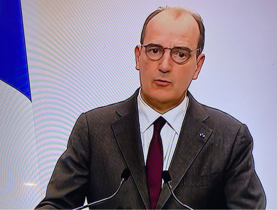 Jean Castex lors de sa conférence de presse ce jeudi - capture d’écran