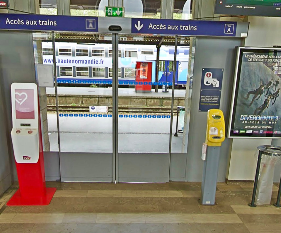 Le voleur a été appréhendé par des policiers en civil qui s’apprêtaient à monter dans le train en garde d’Évreux - illustration