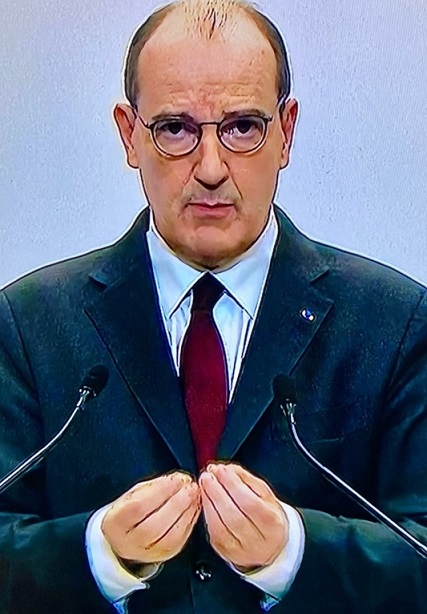 Jean Castex cet après-midi lors de sa conférence de presse - capture d’écran