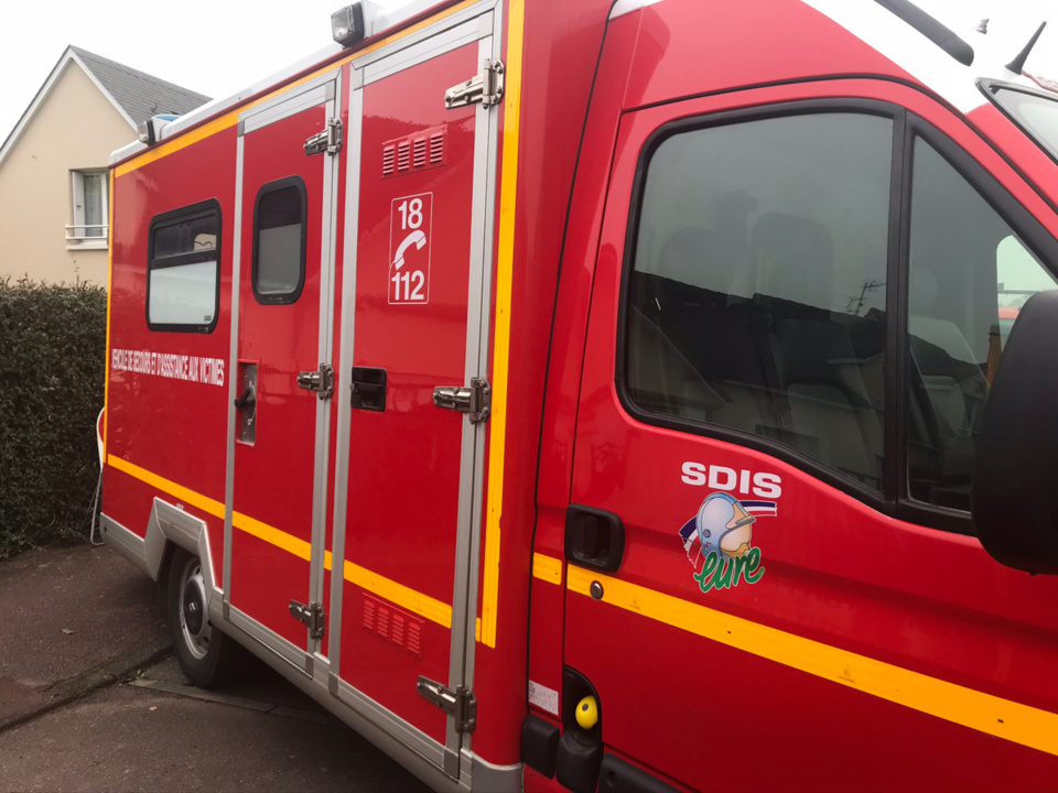 La victime a été prise en charge par les sapeurs-pompiers de l’Eure et transportée au CHU de Rouen - illustration @ infoNormandie