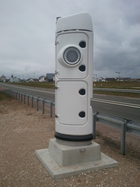 La borne écotaxe de Bouville ressemble comme deux gouttes d'eau à celle-ci (Photo d'illustration)
