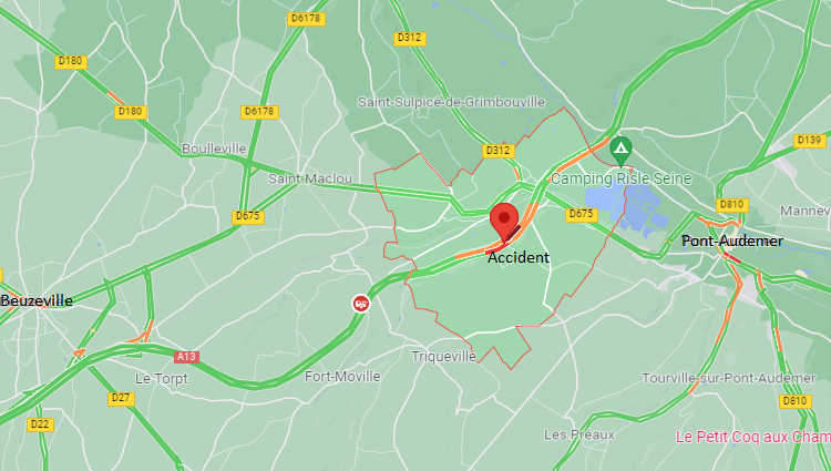 Série d’accidents sur l'autoroute A13, près de Pont-Audemer (Eure) : un mort et seize blessés