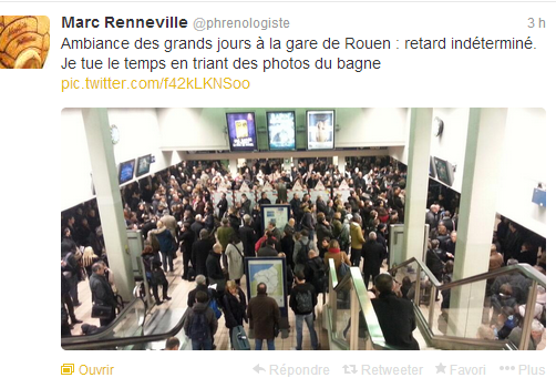 Comme à chaque incident à la SNCF, les usagers-internautes ne manquent pas de le signaler sur les réseaux sociaux