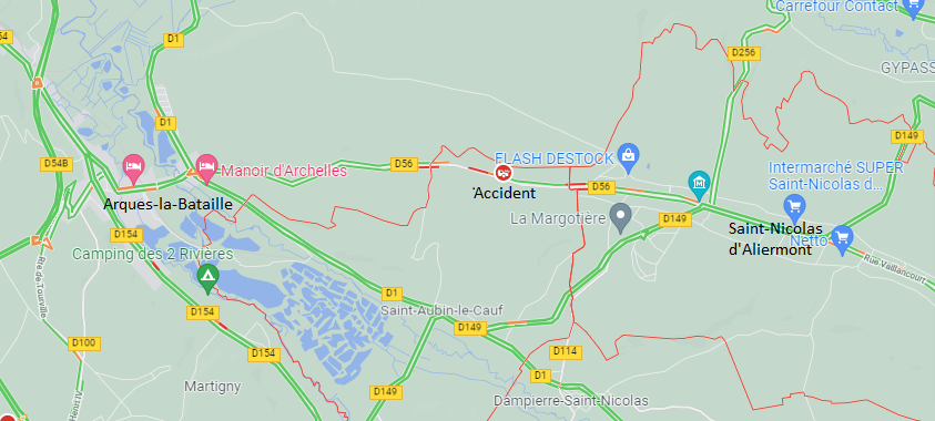 Seine-Maritime : un motard trouve la mort dans une collision à Saint-Aubin-le-Cauf, près de Dieppe