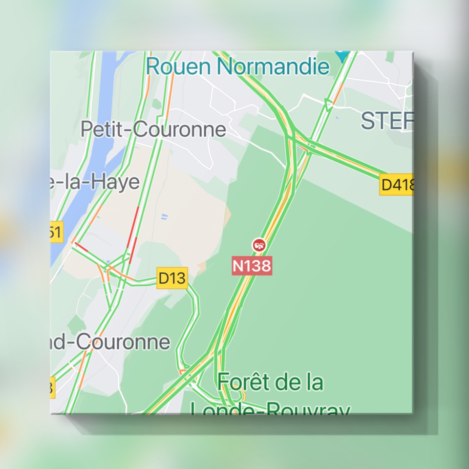 Seine-Maritime : accident de la circulation sur la N138 près de Rouen, un blessé léger 