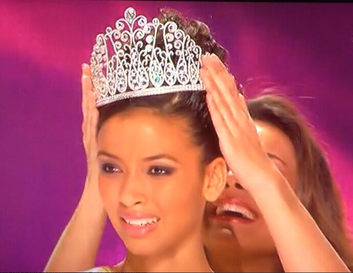 Flora Coquerel, lors de son couronnement samedi soir à Dijon (Capture d'ecran TF1 / Infonormandie)