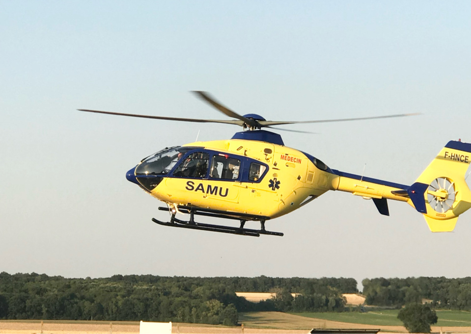 La victime a été transportée au CHU de Rouen par l’hélicoptère Viking du SAMU 76 - Illustration @ infoNormandie