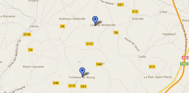 Chaussée glissante : deux accidents sur le CD 151 à Fontaine-le-Bourg (Seine-Maritime)