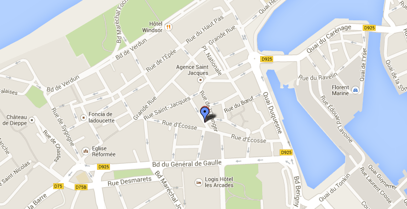 L'incendie s'est déclaré dans un immeuble du centre ville de Dieppe