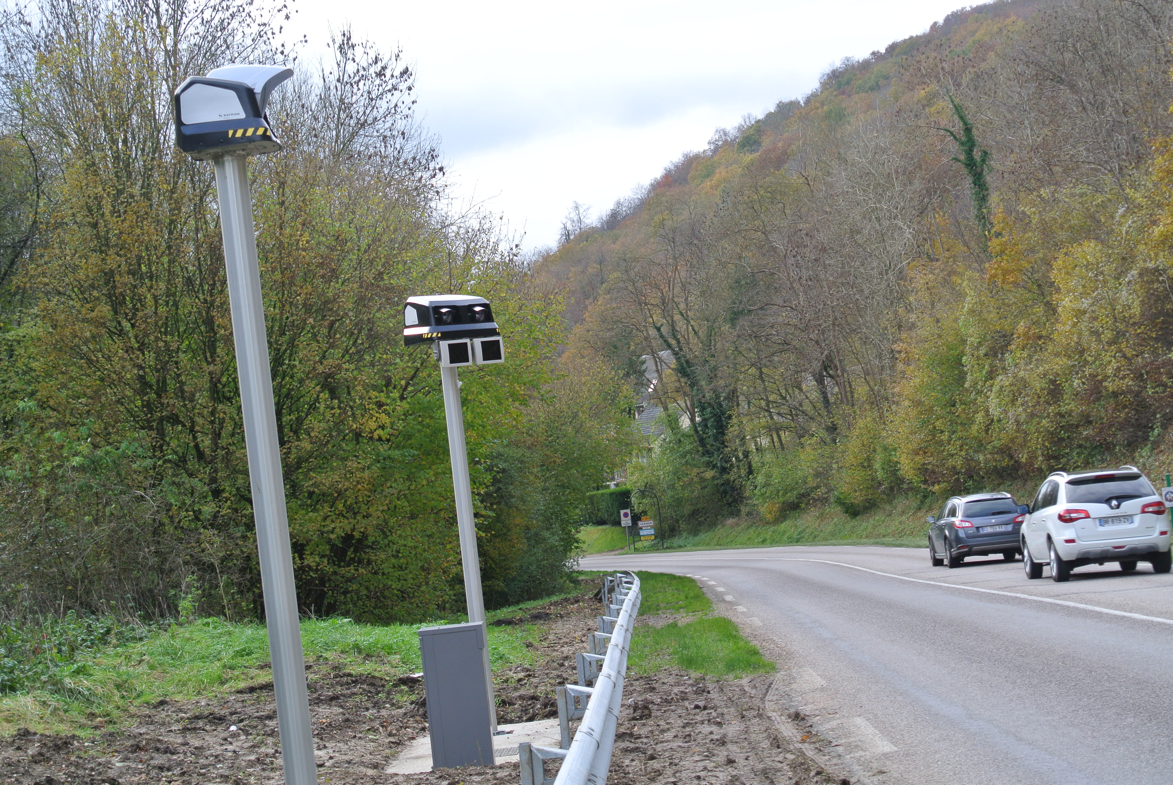 Le premier radar tronçon vient donc dêtre mùis en service dans l'Eure, sur la D181, une route particulièrement dangereuse (Photo @InfoNormandie)