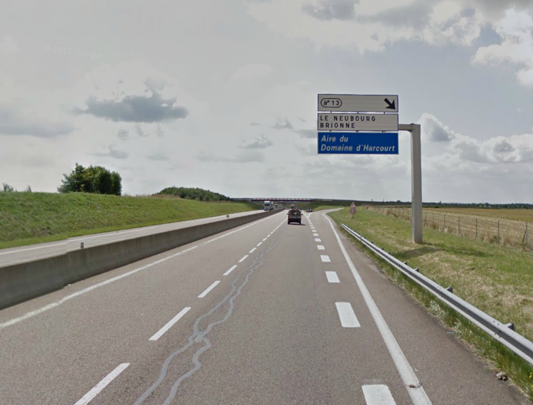 Les automobilistes circulant dans le sens Rouen -  Alençon doivent obligatoirement quitter l'autoroute à la sortie n°13 (Brionne)