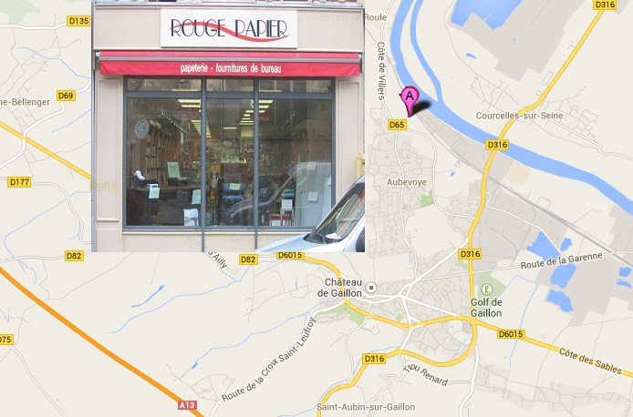 Les 9 000 m2 de la base logistique de RP Diffusion, fournisseur des magasins Rouge Papier, sont implantés à l'écart de la commune, dans une zone relativement isolée pas très loin de la Seine