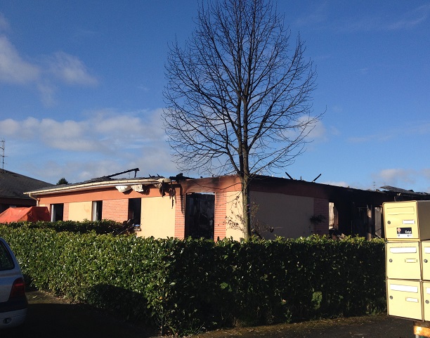 Seuls les quatre murs de la bâtisse sont restés debout (Photo DR)