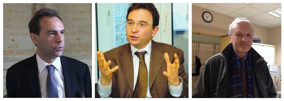 Les trrois têtes de listes : Guy Lefrand, Michel Champredon et Emmanuel Camoin (de gauche à droite)