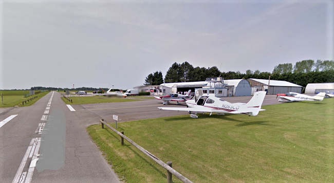 Le crash s'est produit au niveau de l'aérodrome de Saint-Valéry-Vittefleur, selon les informations communiquées par le Sdis76 - Illustration Google Maps