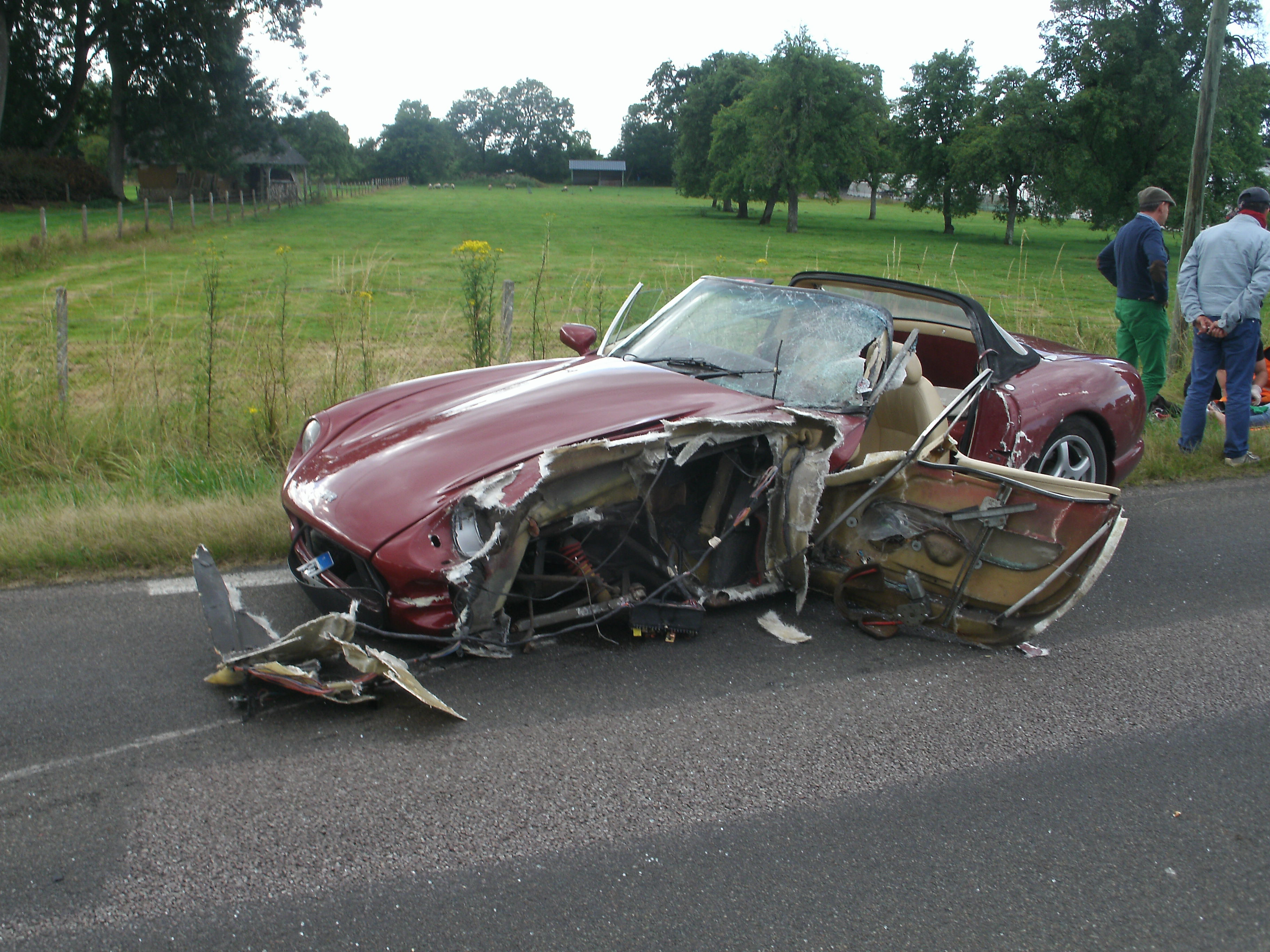 Dans la Chimaera, les deux occupants sont sortis indemnes (Photo DR)