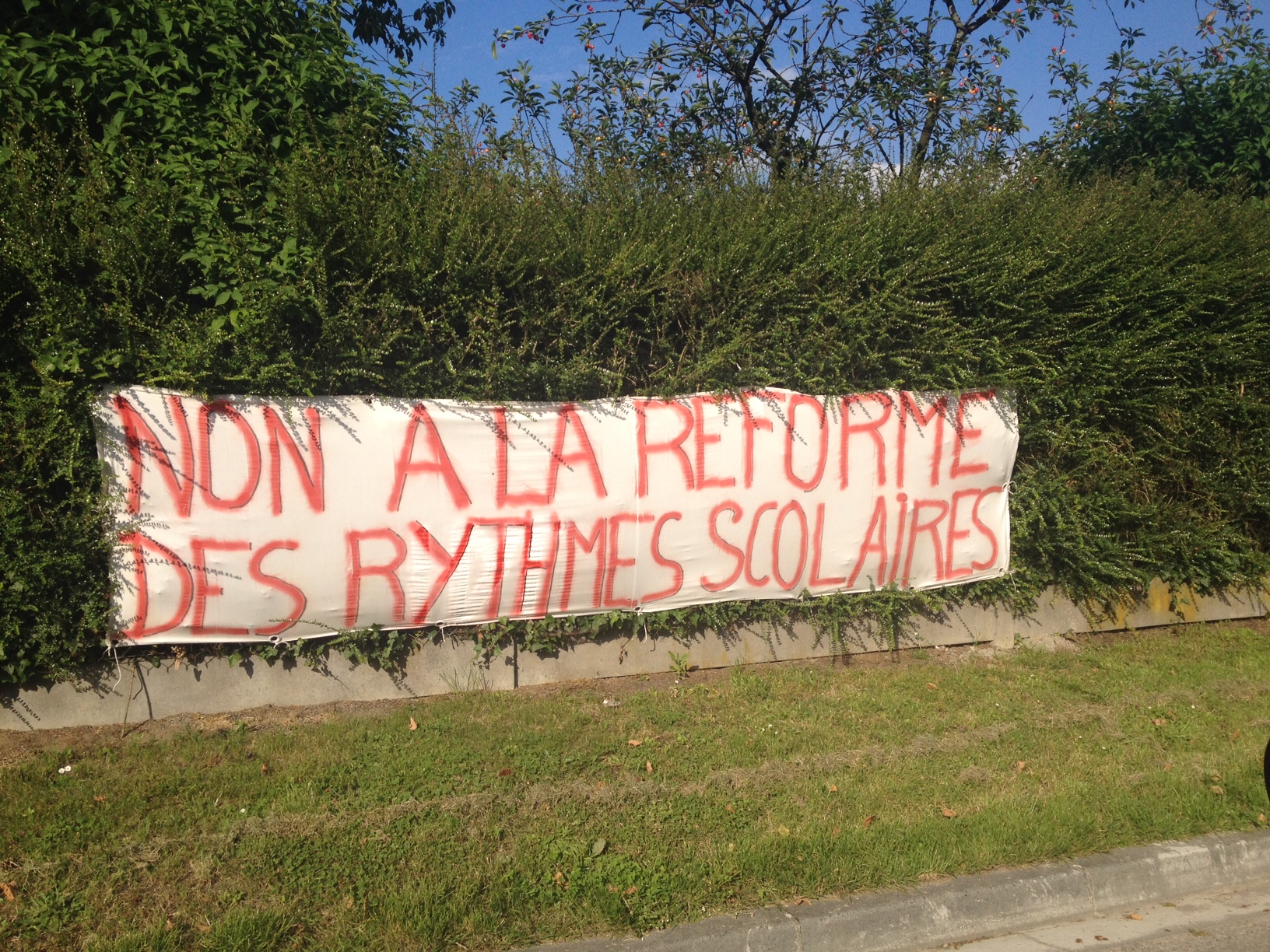 Dans plusieurs communes de l'Eure, la réforme des rythmes scolaires est contestée (Photo infoNormandie)