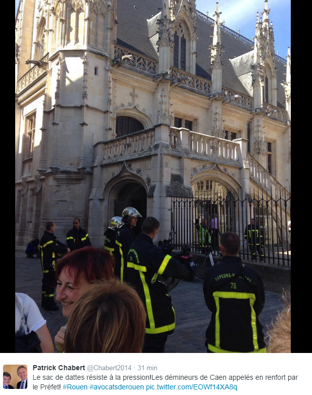 Colis suspect au palais de justice de Rouen : une boite de dattes d'Algérie !
