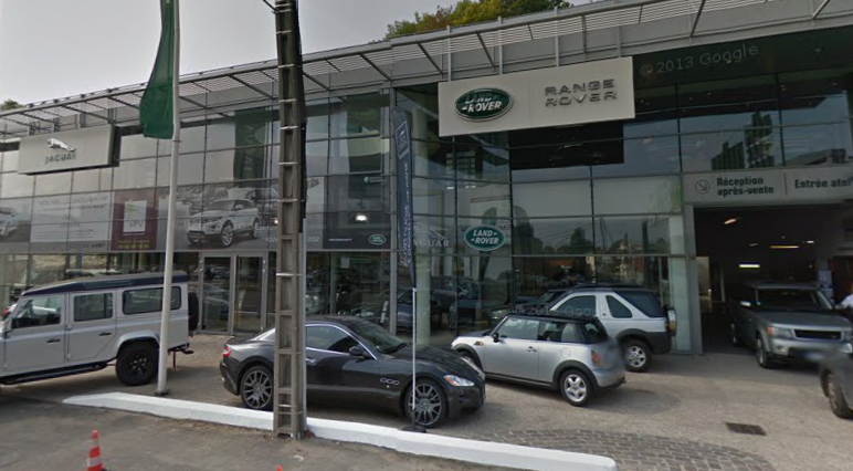 Le déclenchement de l'alarme a permis aux policiers d'intervenir très vite et d'interpeller un suspect (Photo d'illustration de la concession Land Rover à Port Marly)