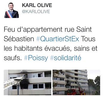 Yvelines : une cigarette mal éteinte ? 50 locataires évacués à cause d'un feu d'appartement à Poissy