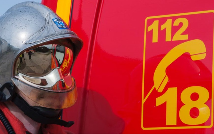 Les sapeurs-pompiers sont venus à bout du feu à l'aide d'une lance - Illustration