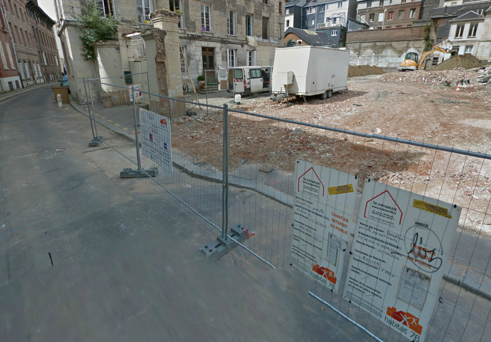 Les deux voleurs ont été arrêtés sur ce chantier de la rue du Lieu de Santé (Photo d'illustration)