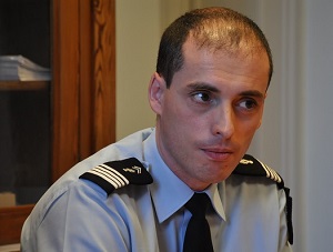 Le chef d'escadron Jacques Audenis, commandant la compagnie de gendarmerie des Andelys (@infoNormandie)